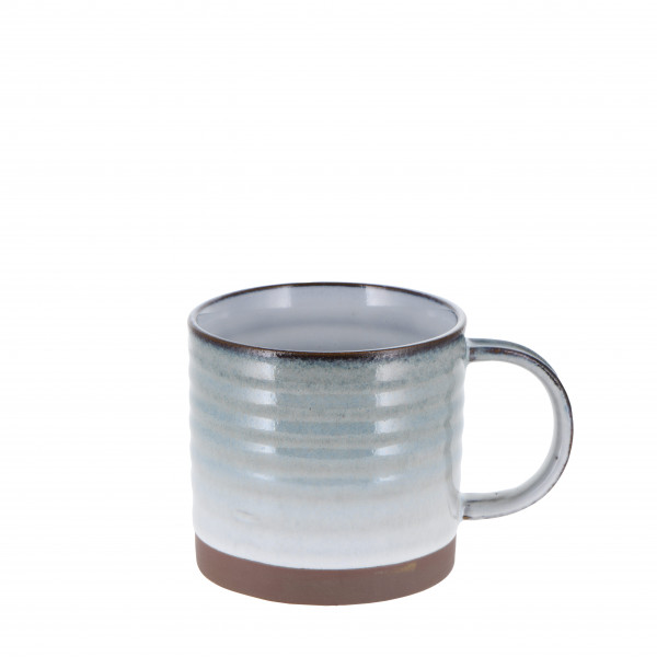 Becher Steingut 'Ivar' 350 ml blau/grau