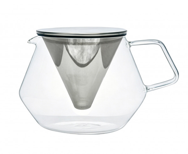 Glas Teekanne 'Saga' 800 ml mit Edelstahlsieb