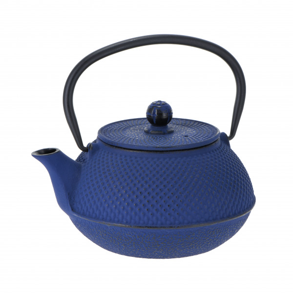 Eisenteekanne 'Arare' 0,8 l blau