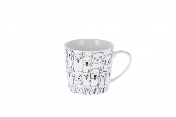 Brilliant porcelain mug 'Dog-Gallery' 400 ml