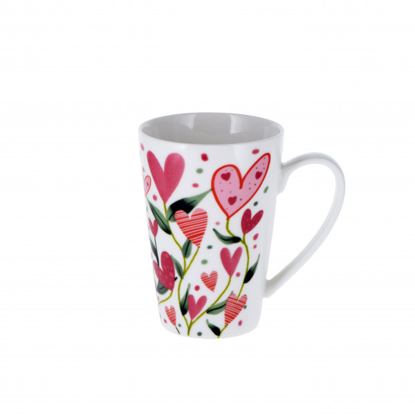 Mug en porcelaine brillante 'Love is all around' 240 ml