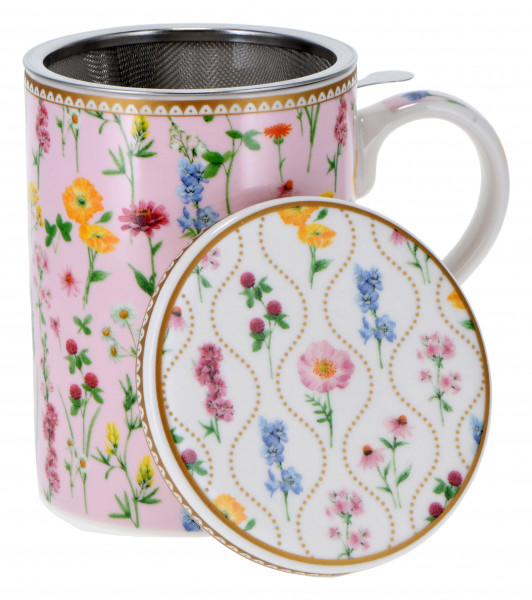 Porz. Deckelbecher 'Meadow Flowers' 350 ml