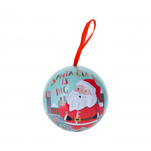Caja con tapa deslizante Papá Noel Ø 100 mm