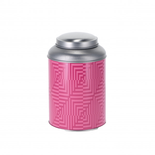 Runde Stülpdeckeldose 'Just tea' 150 g, rosa
