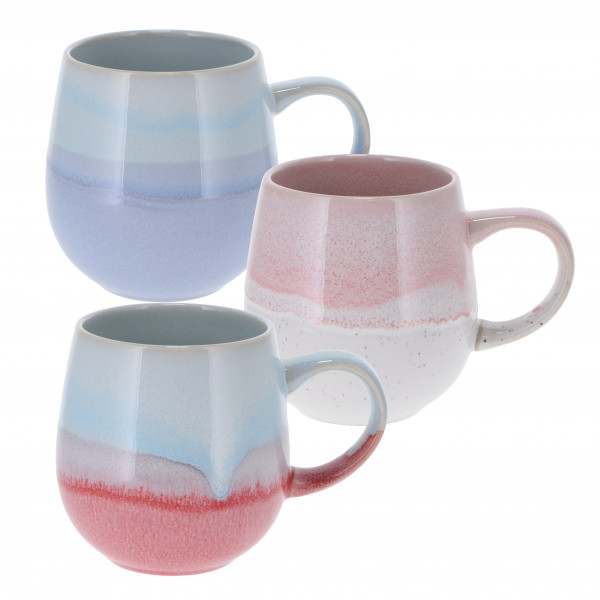 Stoneware cuddle mug 'Sophie' 380 ml, 3 assorted colors