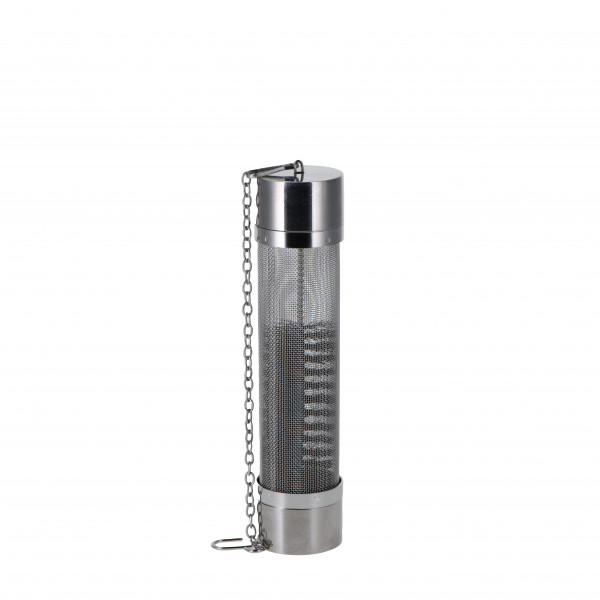 Stainless steel tea tube ‘Zylinder’ 127 x 30 x 30 mm