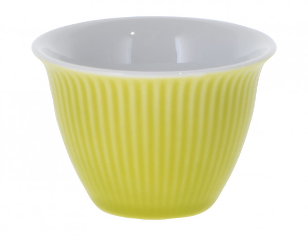 Porzellan Teecup 'Stripe' 40 ml apple green
