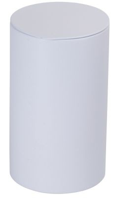 Tin 80 g round with tuck-in lid, white