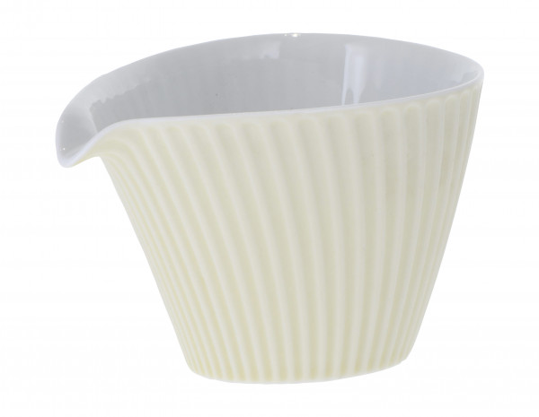 Porcelain jug 'Stripe' 175 ml vanilla
