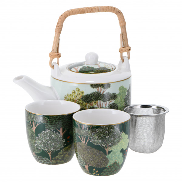 ! Teeset 'Woodland' Kanne + 2cups in Geschenkv.