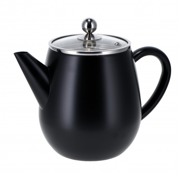 Double-walled teapot ‘Eva’ 1.1 l black
