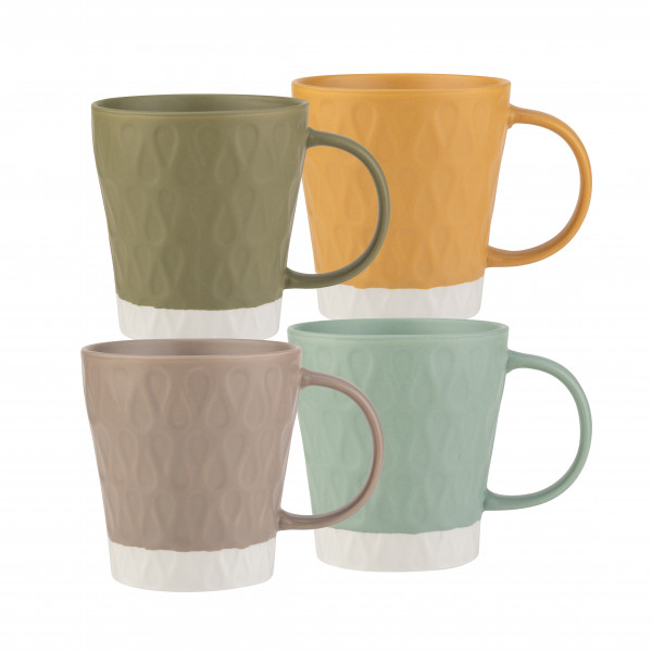 Taza de porcelana 'Athena' 260 ml, 4 colores surtidos