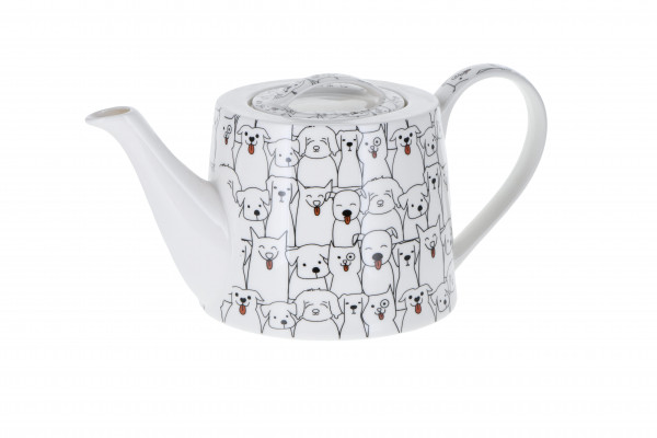 Théière en porcelaine brillante 'Dog-Gallery' 1 l