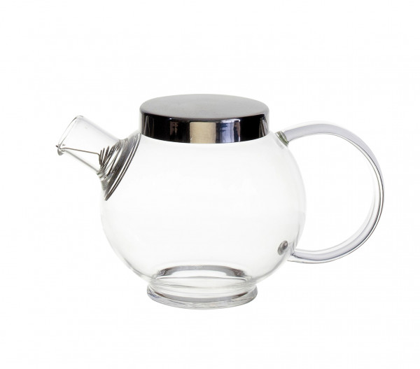 Glas Teekanne 'Norell' 200 ml mit Edelstahldeckel
