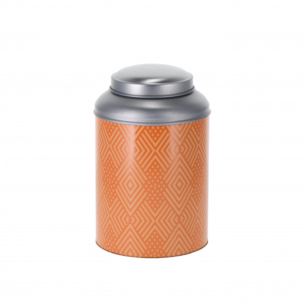 Runde Stülpdeckeldose 'Just tea' 150 g, orange