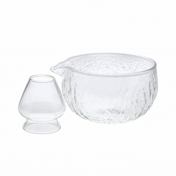 Matcha glass set 'Luana' 2-piece clear