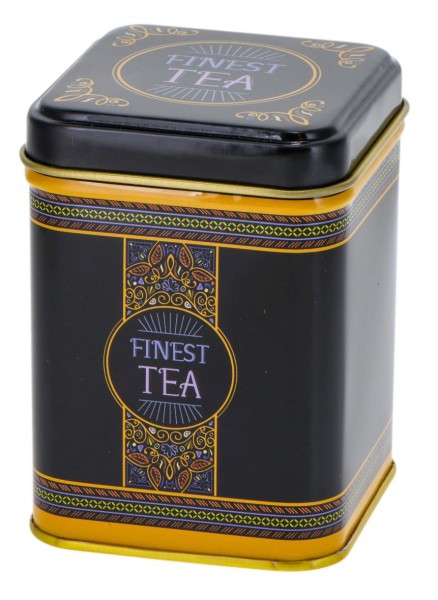Stülpdeckel 50 g 'Finest tea' eckig