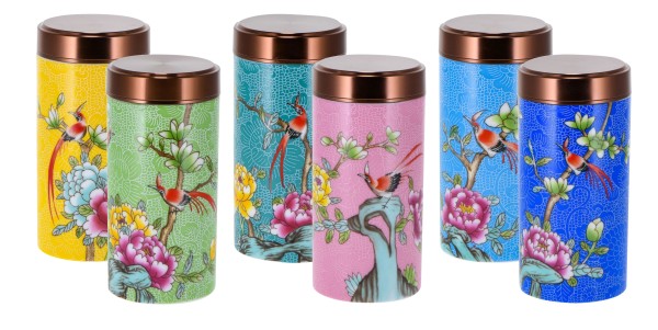 Gongfu Boîte à thé 'Yazhen', 6 couleurs assorties dans une boîte cadeau