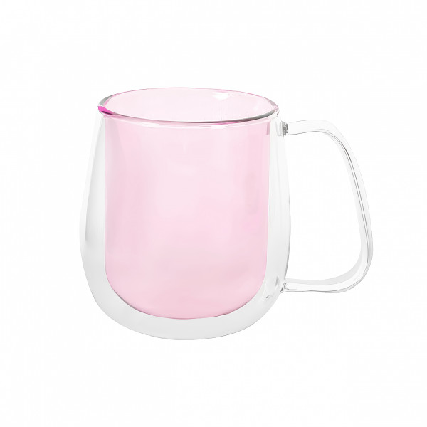 Teeglas 'Berry' 400 ml pink, doppelwandig