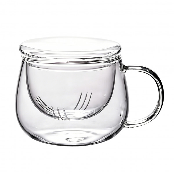Glas Deckelbecher 'Froya' 300 ml